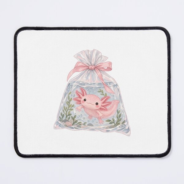 Item preview, Axolotl fish bag designed and sold by Jadedoodle.