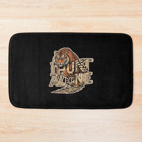 Item preview, I Hunt Alone Tiger Design, Tiger Artwork, Tiger Graphic, Tiger Lover Gift, Wild Tiger Art, Big Cat Design, Predator Artwork, Wildlife Art, Jungle Tiger, Nature Lover Gift, Vintage Tiger. designed and sold by Typologystudios.