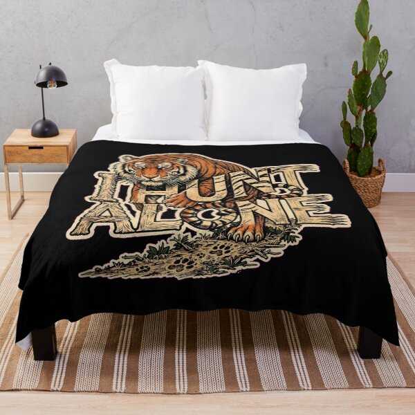 Item preview, I Hunt Alone Tiger Design, Tiger Artwork, Tiger Graphic, Tiger Lover Gift, Wild Tiger Art, Big Cat Design, Predator Artwork, Wildlife Art, Jungle Tiger, Nature Lover Gift, Vintage Tiger. designed and sold by Typologystudios.