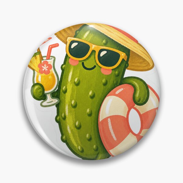 Item preview, Vacation Pickle | Cute Summer Food Character designed and sold by morikuma.