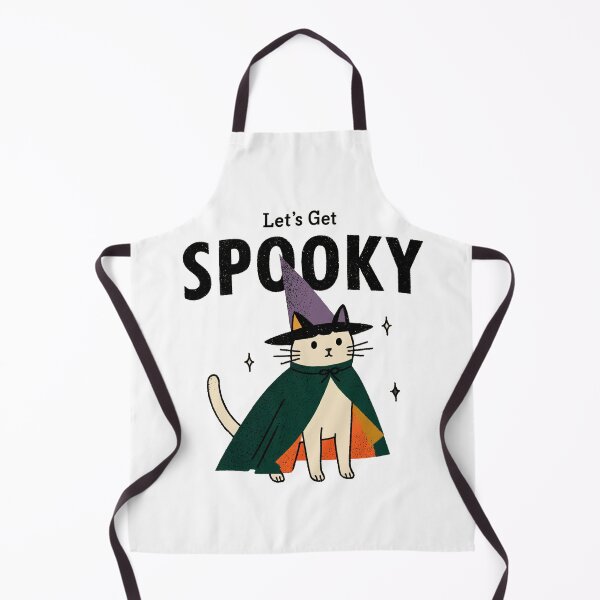 Item preview, Let's Get Spooky Witch Cat designed and sold by GrooveAndGlow.