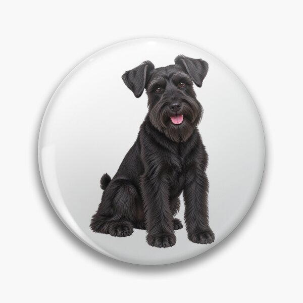 Item preview, Black Miniature Schnauzer dog designed and sold by BackgroundND.