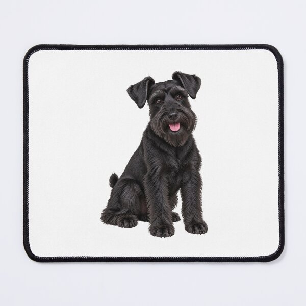 Item preview, Black Miniature Schnauzer dog designed and sold by BackgroundND.