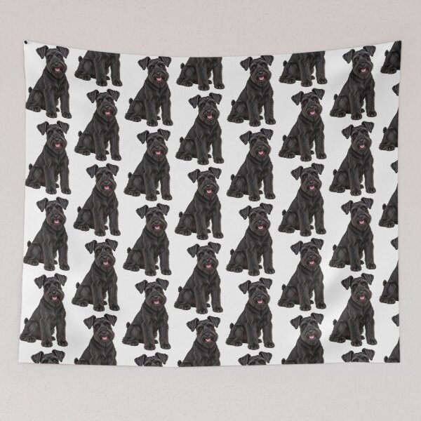 Item preview, Black Miniature Schnauzer dog designed and sold by BackgroundND.