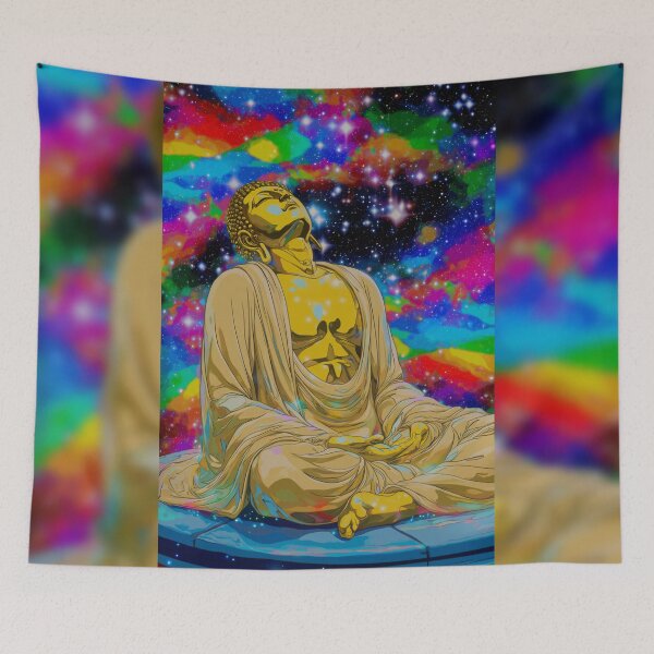 Item preview, The Buddha Under Cosmic Skies designed and sold by MongLongStudio.