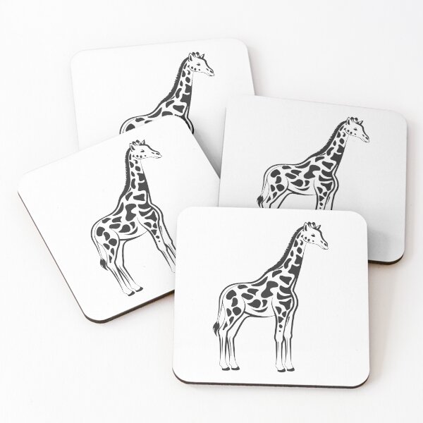 Artikelvorschau, Giraffe Elegant 2 Line Art Geschenk entworfen und verkauft von OneLine Studio.