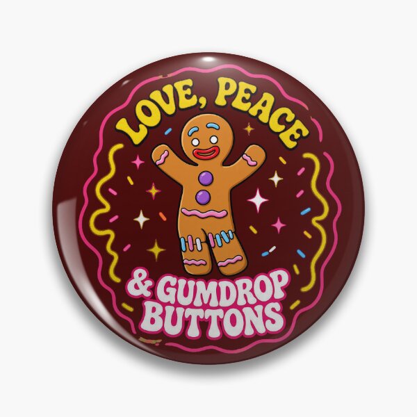 Item preview, Love Peace And Gumdrop Buttons designed and sold by leocoopera.