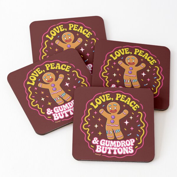 Item preview, Love Peace And Gumdrop Buttons designed and sold by leocoopera.