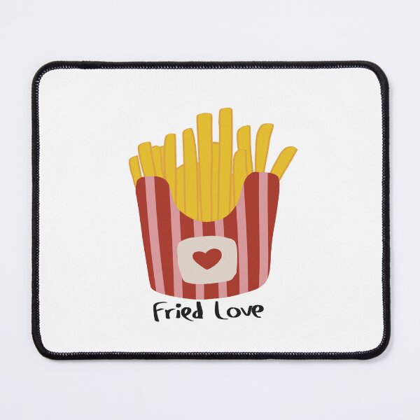 Item preview, Fried Love Cute French Fries Pun designed and sold by Bald Guy Draws.