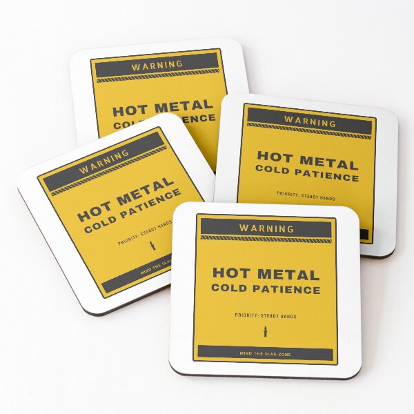 Item preview, Hot Metal Cold Patience Welder Warning Shirt designed and sold by PixelFour.