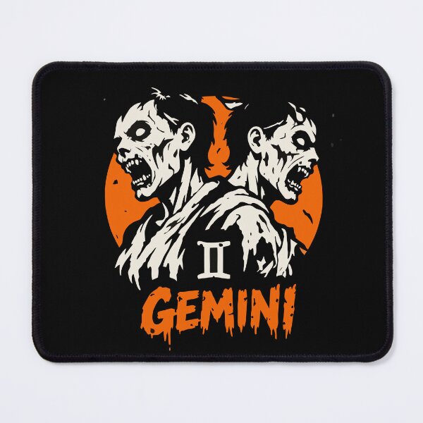 Item preview, Zodiac Sign Gemini Horror Halloween Vibes designed and sold by mazyoy.