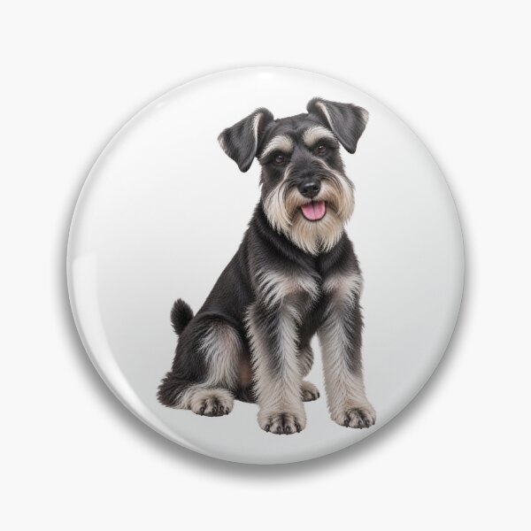 Item preview, Salt and Black Miniature Schnauzer dog designed and sold by BackgroundND.
