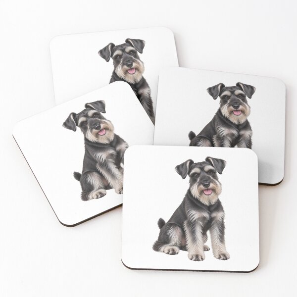 Item preview, Salt and Black Miniature Schnauzer dog designed and sold by BackgroundND.