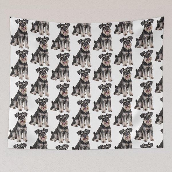 Item preview, Salt and Black Miniature Schnauzer dog designed and sold by BackgroundND.