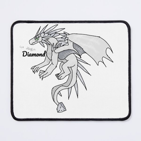 Item preview, Diamond Birthstone dragon  designed and sold by Lux Dragons Emporium.