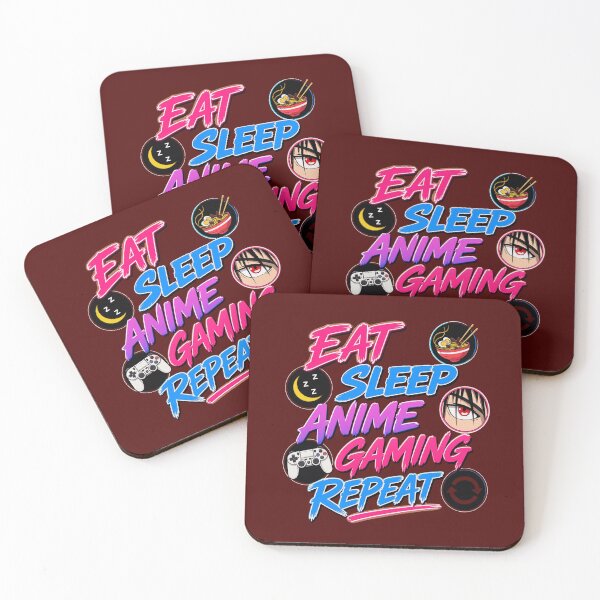 Item preview, Eat Sleep Anime Gaming Repeat designed and sold by leocoopera.