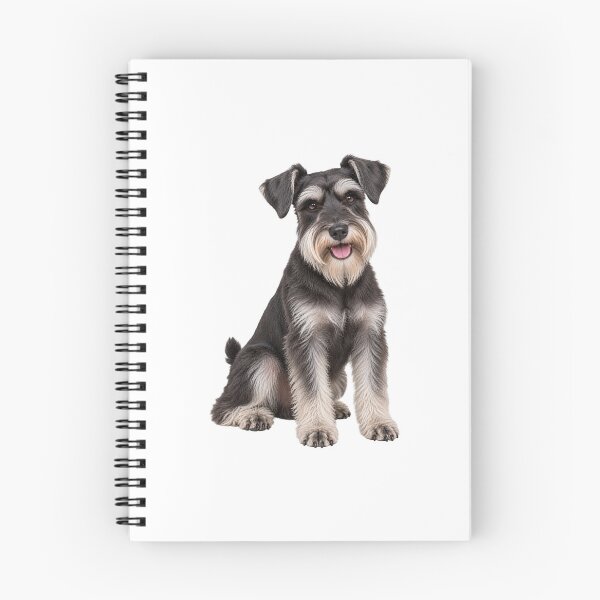 Item preview, Silver and Black Miniature Schnauzer dog designed and sold by BackgroundND.