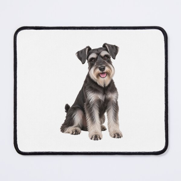 Item preview, Silver and Black Miniature Schnauzer dog designed and sold by BackgroundND.