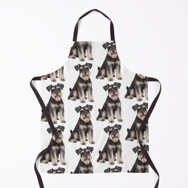 Item preview, Silver and Black Miniature Schnauzer dog designed and sold by BackgroundND.