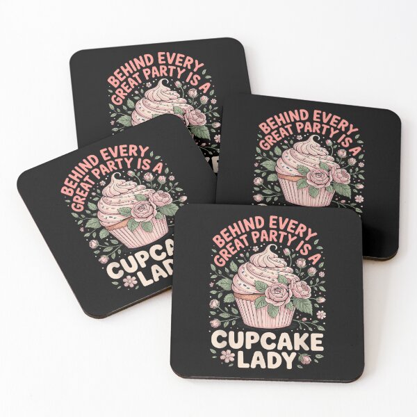 Item preview, Behind Every Great Party is A Cupcake Lady Baking Bakery designed and sold by LeonellDavy.