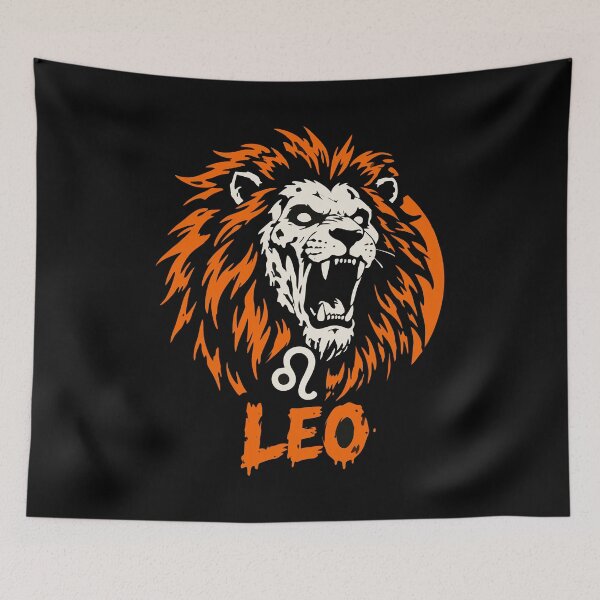 Item preview, Zodiac Sign Leo Horror Halloween Vibes designed and sold by mazyoy.