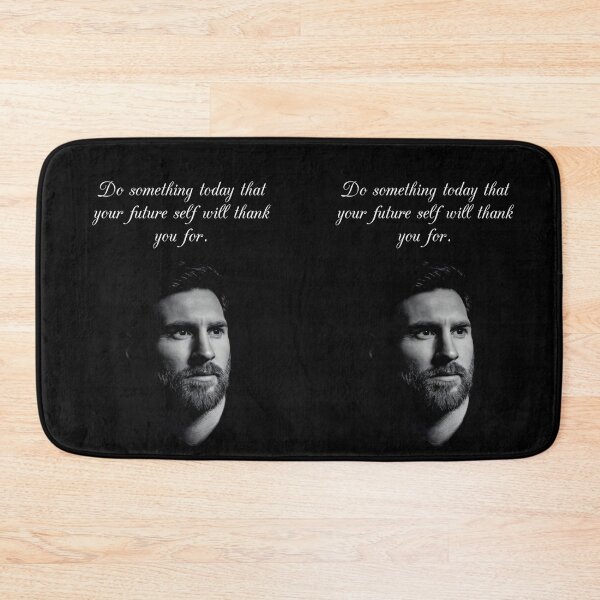 Item preview, Do Something Today That Your Future Self Will Thank You For Inspiring Motivational Quote Leonel Messi Portrait designed and sold by Matt_Smith.
