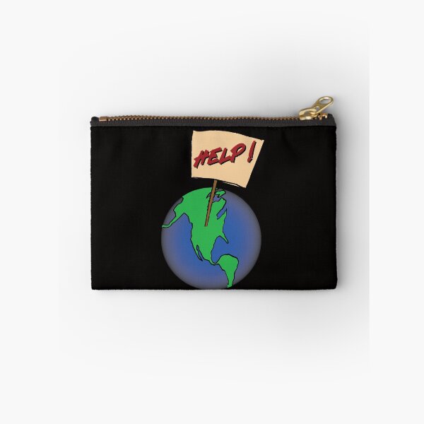 Item preview, Earth with Help sign designed and sold by Lobo-36.