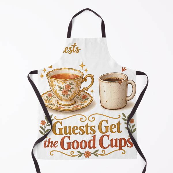 Item preview, Guests Get the Good Cups Funny Hospitality Culture Gift designed and sold by ys96.