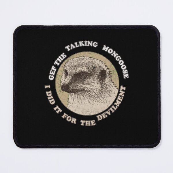 Item preview, Retro Talking Mongoose Mythical Animal Emblem designed and sold by IsrealTribble.