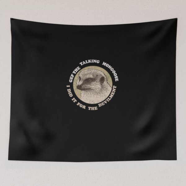 Item preview, Retro Talking Mongoose Mythical Animal Emblem designed and sold by IsrealTribble.