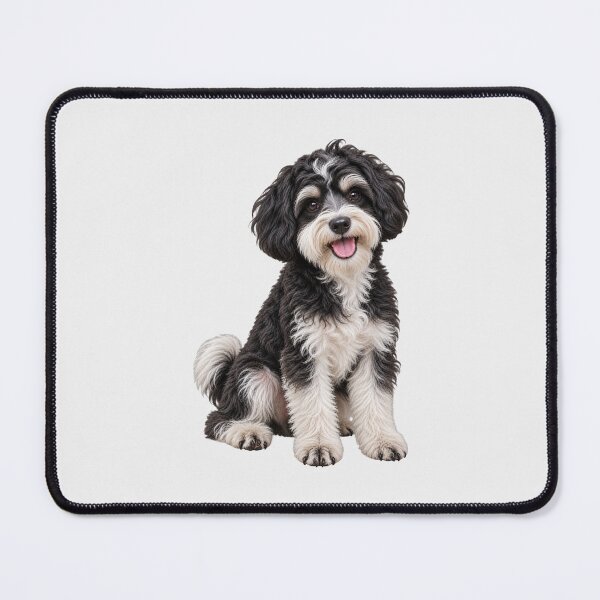Item preview, Black and White Maltipoo Dog designed and sold by BackgroundND.