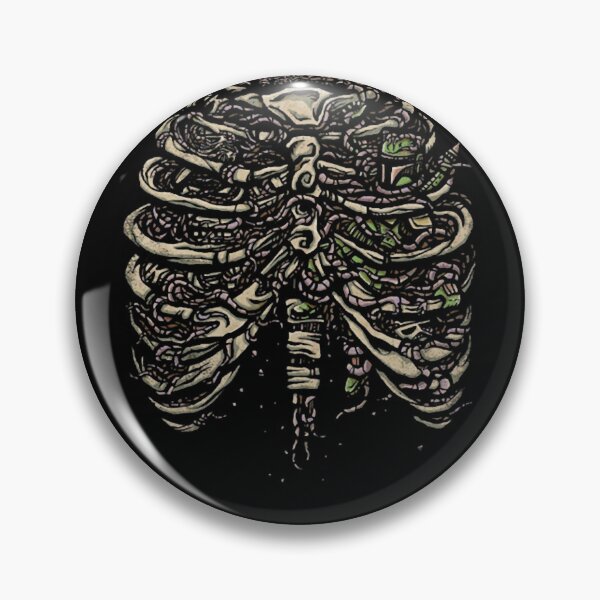 Item preview, Abstract Mosaic Rib Cage Human Anatomy Art designed and sold by IsrealTribble.