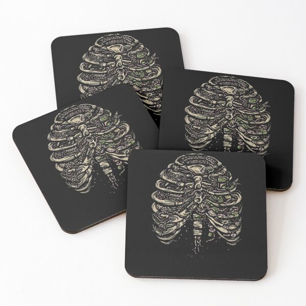 Item preview, Abstract Mosaic Rib Cage Human Anatomy Art designed and sold by IsrealTribble.