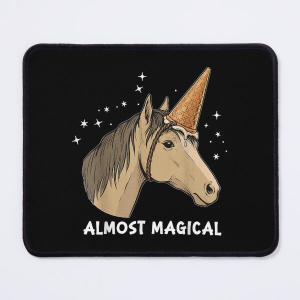 Item preview, Almost Magical Funny Horse Unicorn Humor Funny Saying Quote designed and sold by LorenaVirex.