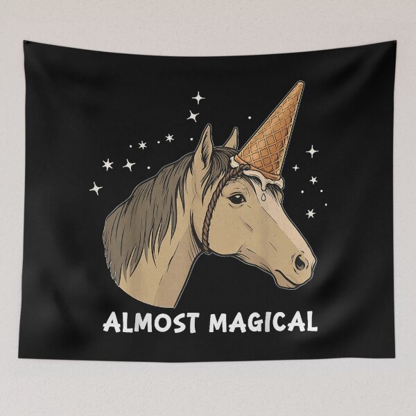 Item preview, Almost Magical Funny Horse Unicorn Humor Funny Saying Quote  designed and sold by LorenaVirex.