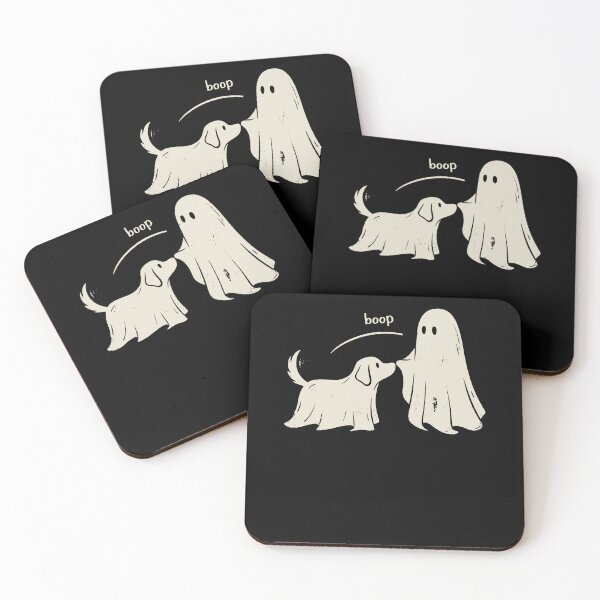 Item preview, Ghost Boop Dog Halloween Funny designed and sold by Hedoraxe.