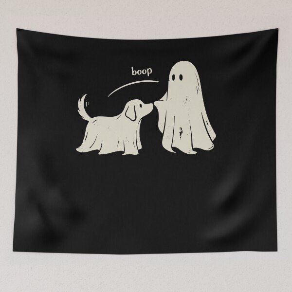 Item preview, Ghost Boop Dog Halloween Funny designed and sold by Hedoraxe.