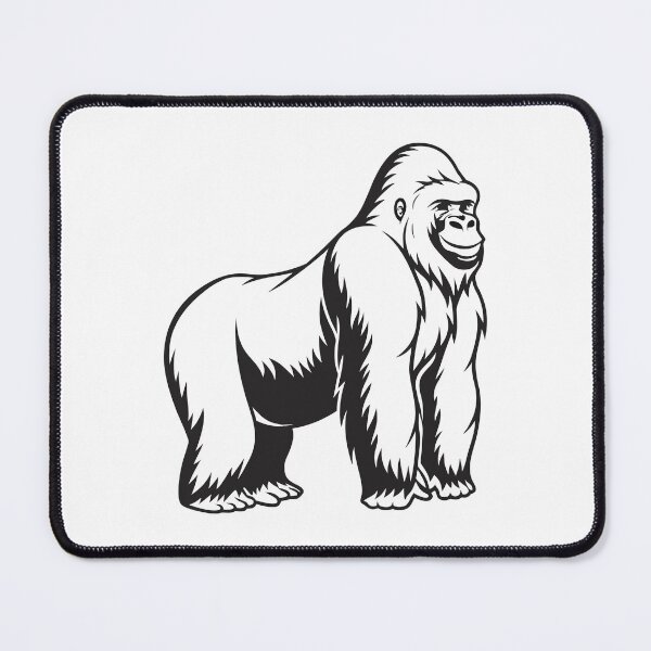 Item preview, Gorilla Friendly 1 Line Art Gift designed and sold by OneLine Studio.
