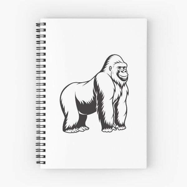 Item preview, Gorilla Friendly 1 Line Art Gift designed and sold by OneLine Studio.