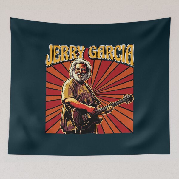 Item preview, Jerry Garcia Guitarist Vintage Portrait designed and sold by Brollectible.