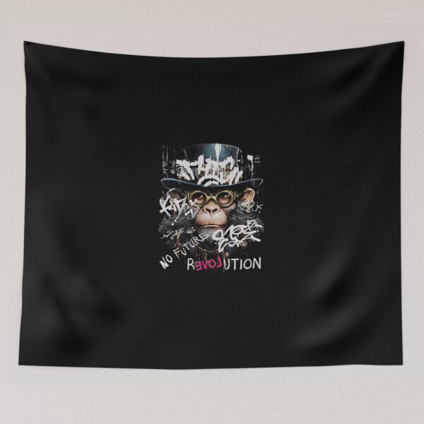 Item preview, Cyberpunk Monkey Graffiti Street Art Revolution designed and sold by IsrealTribble.