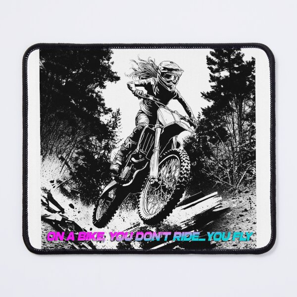 Item preview, Logo featuring a cute girl riding a motocross bike, for speed enthusiasts. designed and sold by UrbanTRIP.