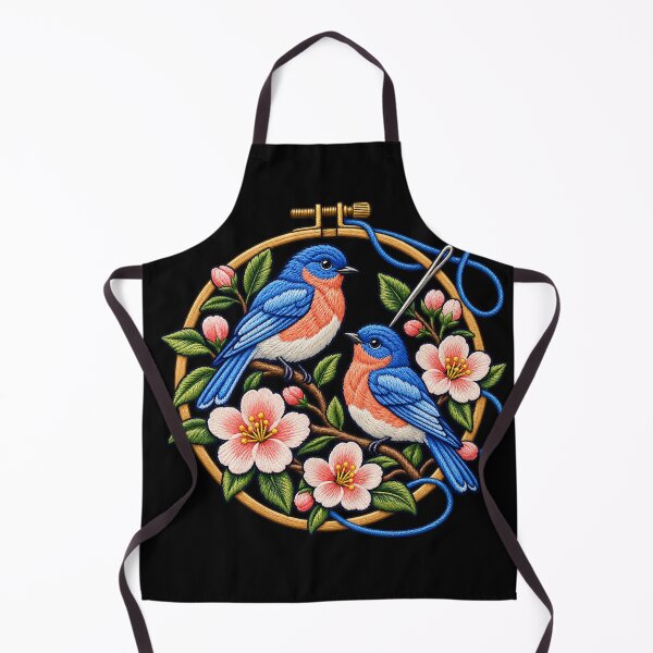 Item preview, Needlepoint Club Floral Animals & Cottagecore Embroidery Art designed and sold by Georain.