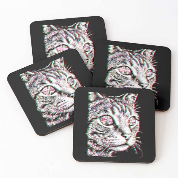Item preview, Cool Cat - Glitch DJ Cat - EDM Music Cat Lover designed and sold by Hedoraxe.