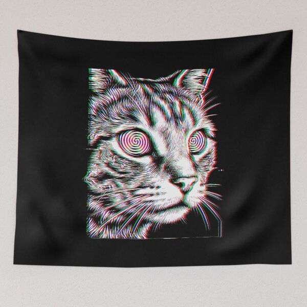 Item preview, Cool Cat - Glitch DJ Cat - EDM Music Cat Lover designed and sold by Hedoraxe.