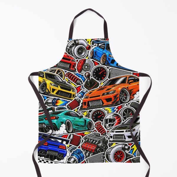 Item preview, Turbo Tuner Car Sticker Bomb – Street Racing Collage designed and sold by Inked Legacy.