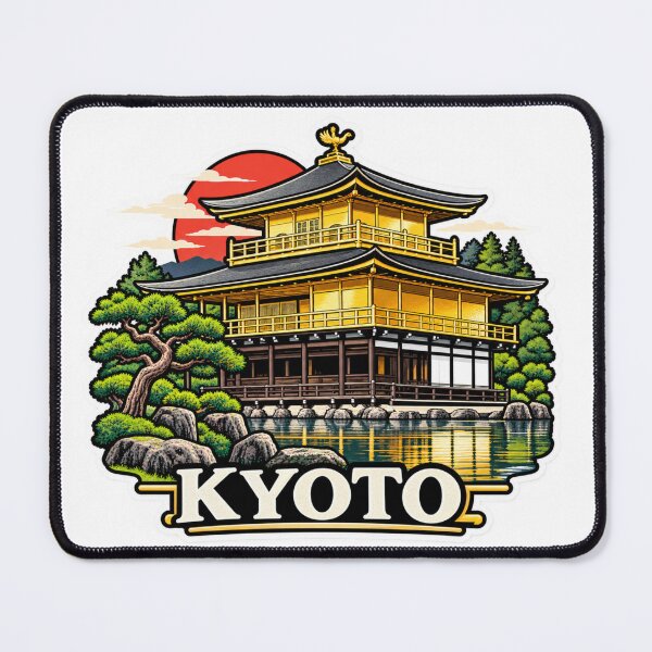 Item preview, Kyoto Golden Pavilion Kinkaku ji Landmark Souvenir Design designed and sold by Kenzie & Co.