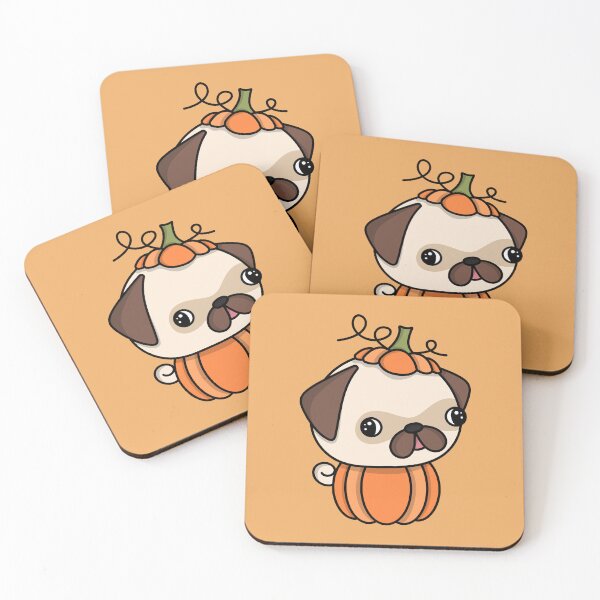 Item preview, Cute Pumpkin Pug - Halloween Kawaii Dog designed and sold by MiaBellaGirl.