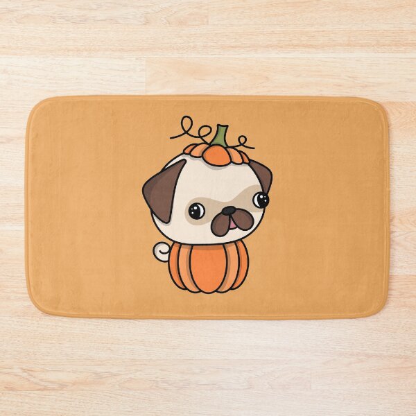 Item preview, Cute Pumpkin Pug - Halloween Kawaii Dog designed and sold by MiaBellaGirl.