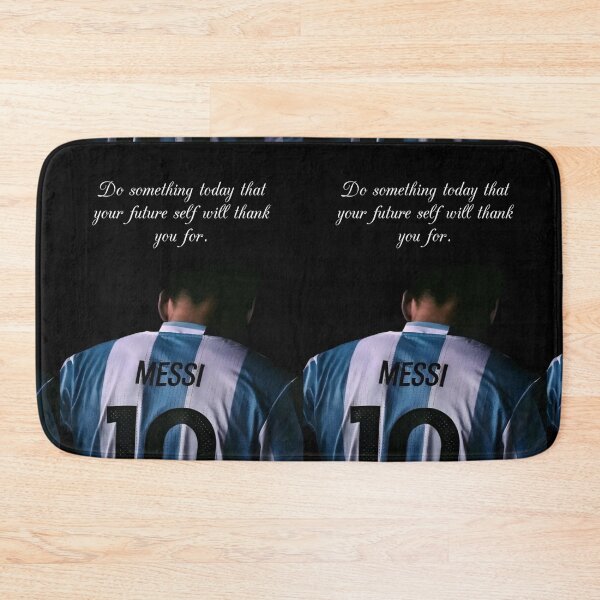 Item preview, Do Something Today That Your Future Self Will Thank You For Inspiring Motivational Quote Leonel Messi Portrait designed and sold by Matt_Smith.